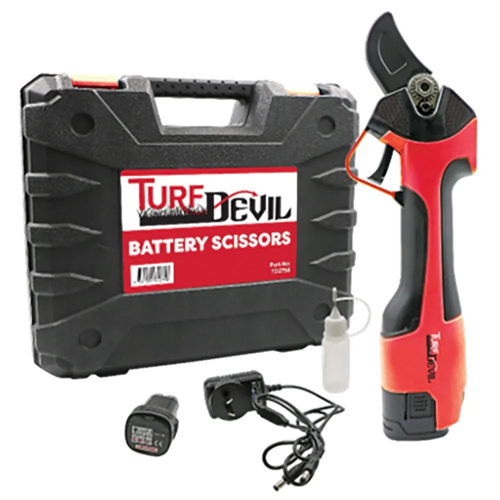 TURF DEVIL 14V 1.5AH Battery & Charger Pruning Shears Kit TD2758