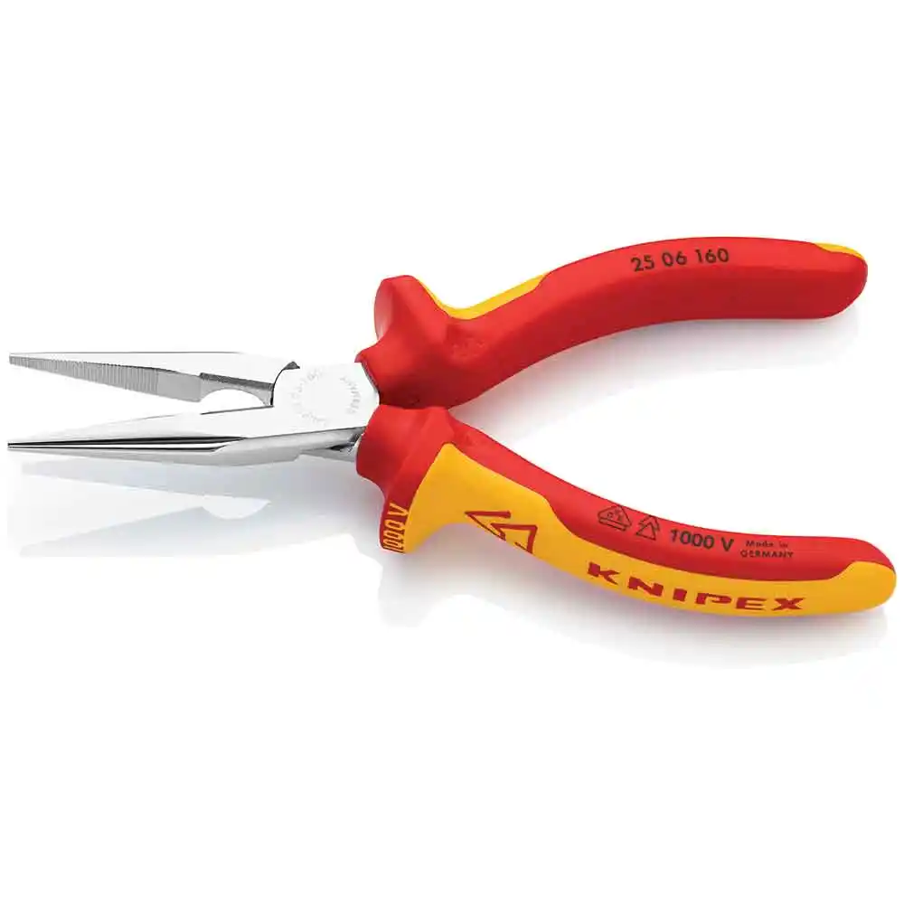 KNIPEX 160mm 1000V Snipe Nose Pliers 2506160SB