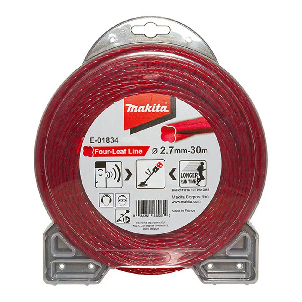 MAKITA 2.7mm x 30m Four Leaf Silent Nylon Line E01834