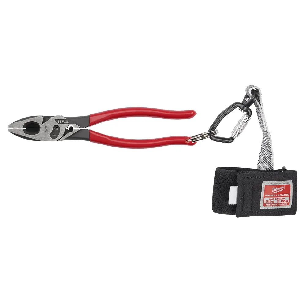 MILWAUKEE 228mm 9Inch USA Made Dipped Grip Linesman Pliers with Crimper MT500C