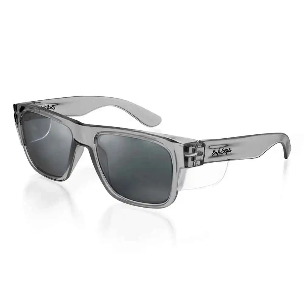 SAFESTYLE Fusions Graphite Frame Tinted UV400 Lens Safety Glasses FGT100