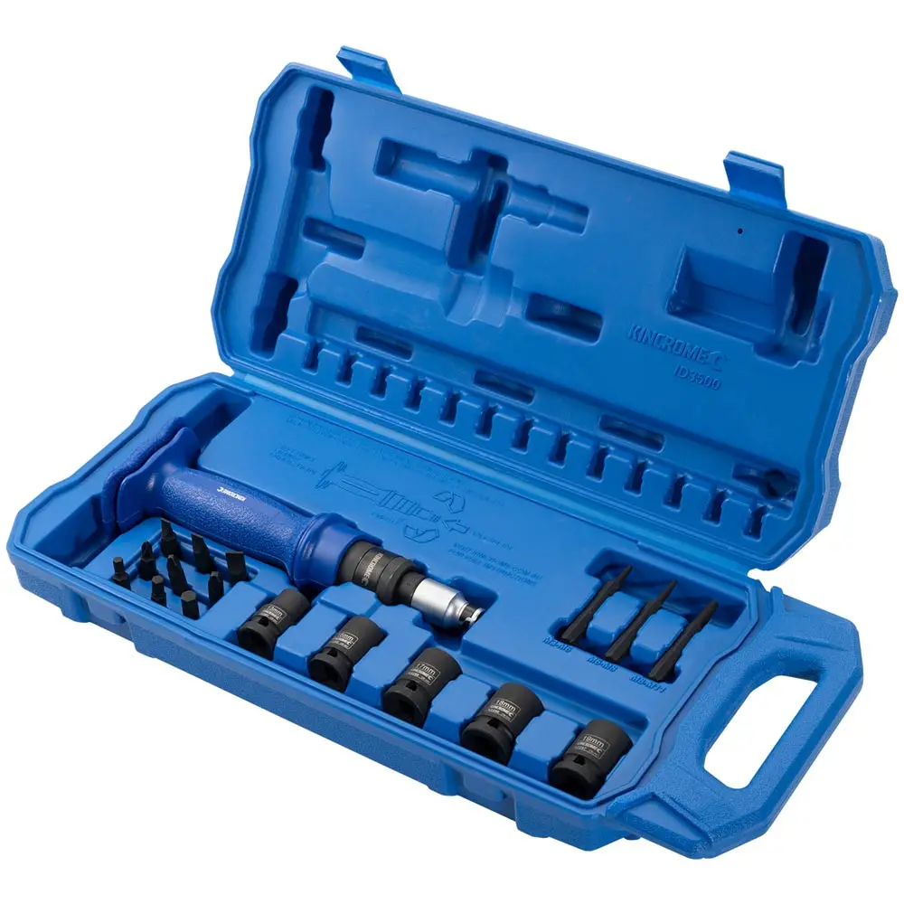 KINCROME Premium 5/16inch & 1/2inch Drive Impact Driver Set - 18 Piece ID3500