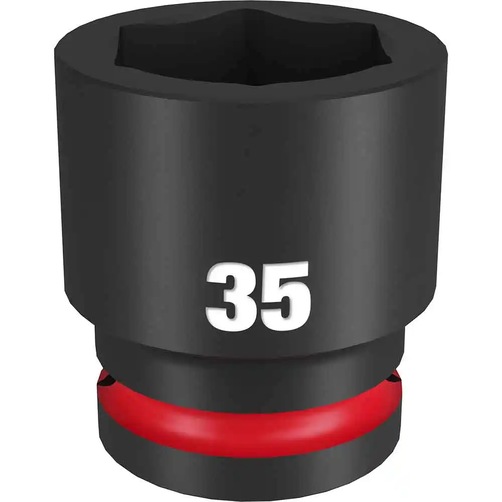 MILWAUKEE SHOCKWAVE 3/4inch Drive 35mm Standard 6 Point Impact Socket 49666373