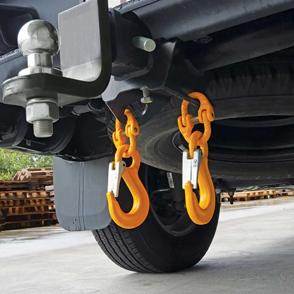 ITM 8mm G80 Vehicle Chain Safety Hook Set TM9804-4000