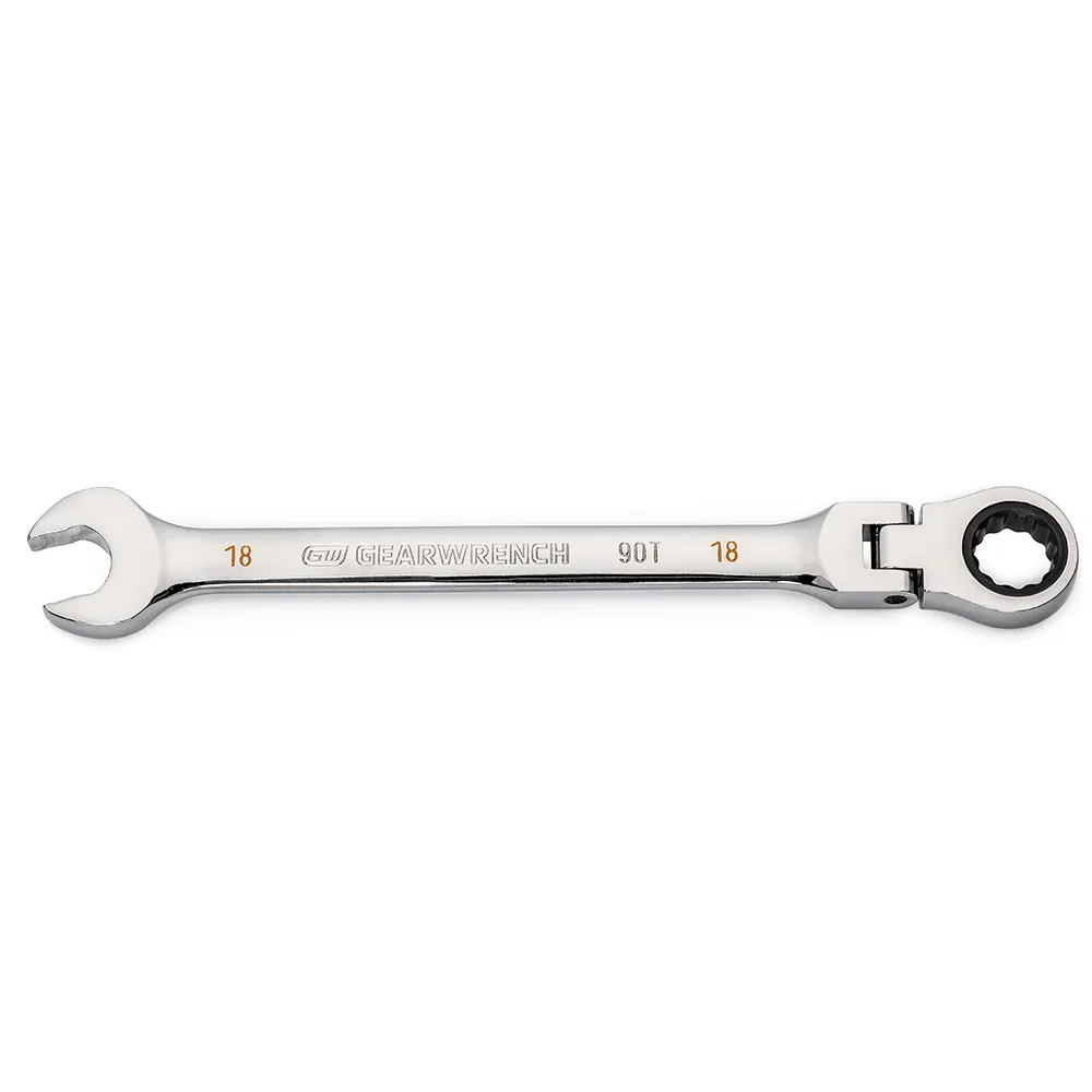 GEARWRENCH 18mm 90T Flexhead Ratcheting Combination Wrench 86718