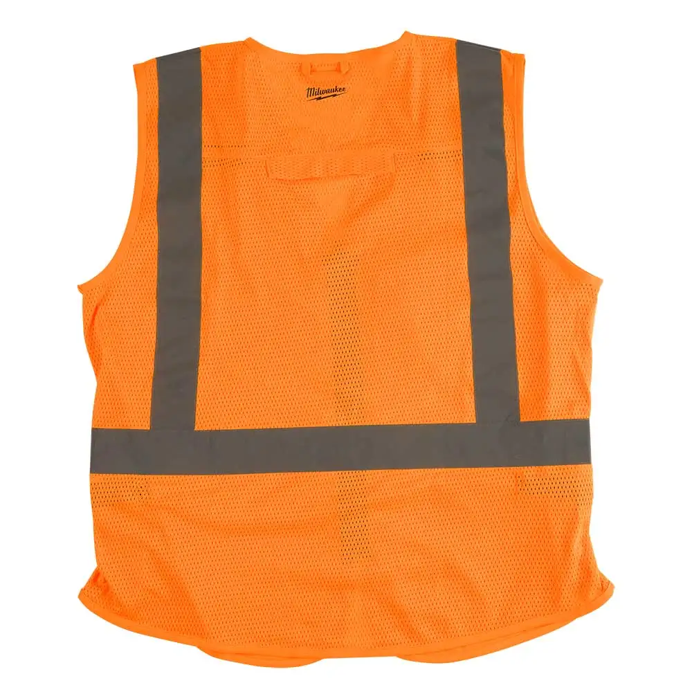 MILWAUKEE High Visibility Orange Safety Vest - S/M 48735031