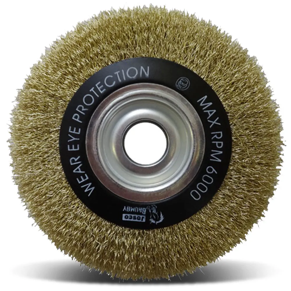 JOSCO BRUMBY 150 x 20mm Multi-Bore Crimped Wire Wheel Brush