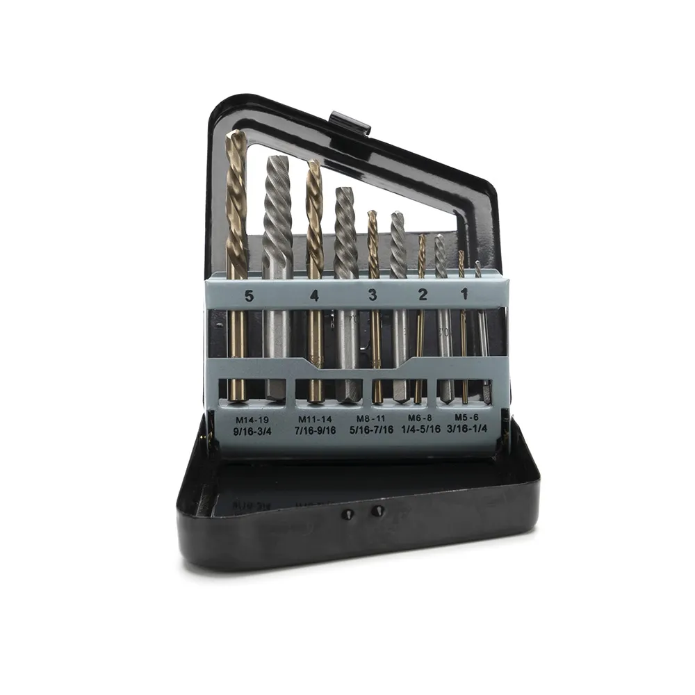 DETROIT Screw Extractor & Drill Set - 10 Piece
