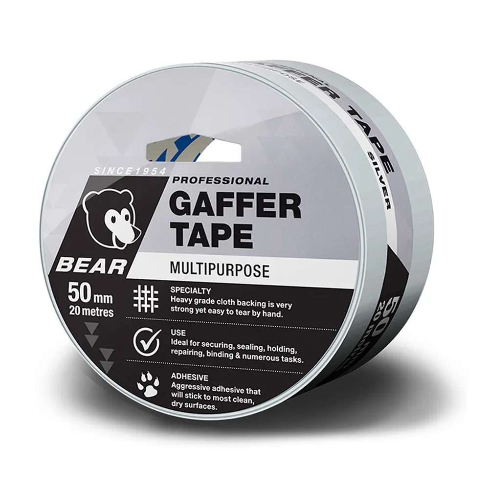 BEAR 50mm x 20m Silver All Purpose Gaffer Tape 66623336625