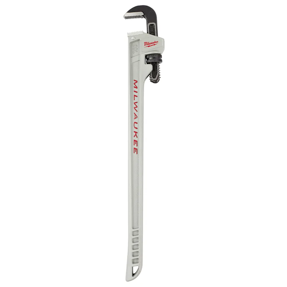 MILWAUKEE 10" (254mm) Aluminium Pipe Wrench w/ POWERLENGTH Handle 48227213
