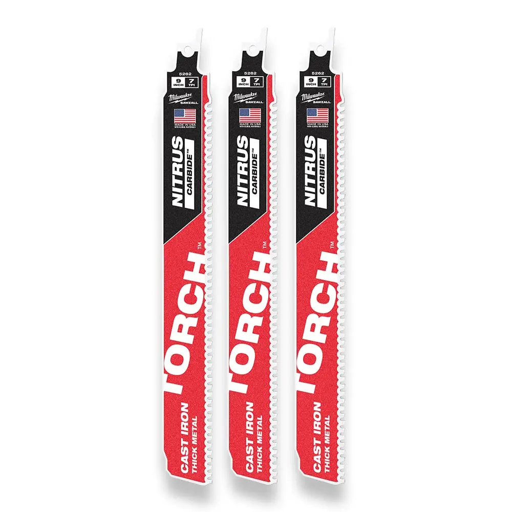 MILWAUKEE 230mm Sawzall Torch W/ Nitrus Carbide - 3 Piece 48005362