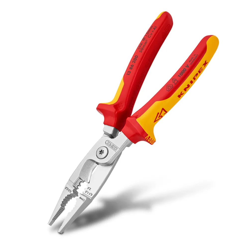 KNIPEX 200mm Electrical Installation Pliers 1386200SB