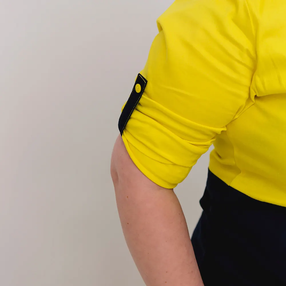 GREEN HIP Hi-Vis Light Weight Shirt Long Sleeves Yellow/Blue SLS-HIVIS-YB 24