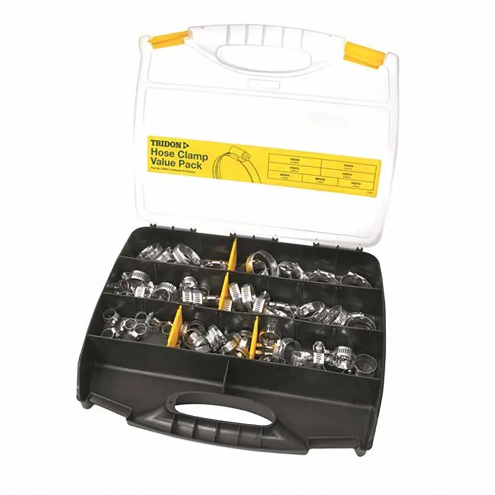 TRIDON 82 Piece Hose Clamp Value Pack CVP82