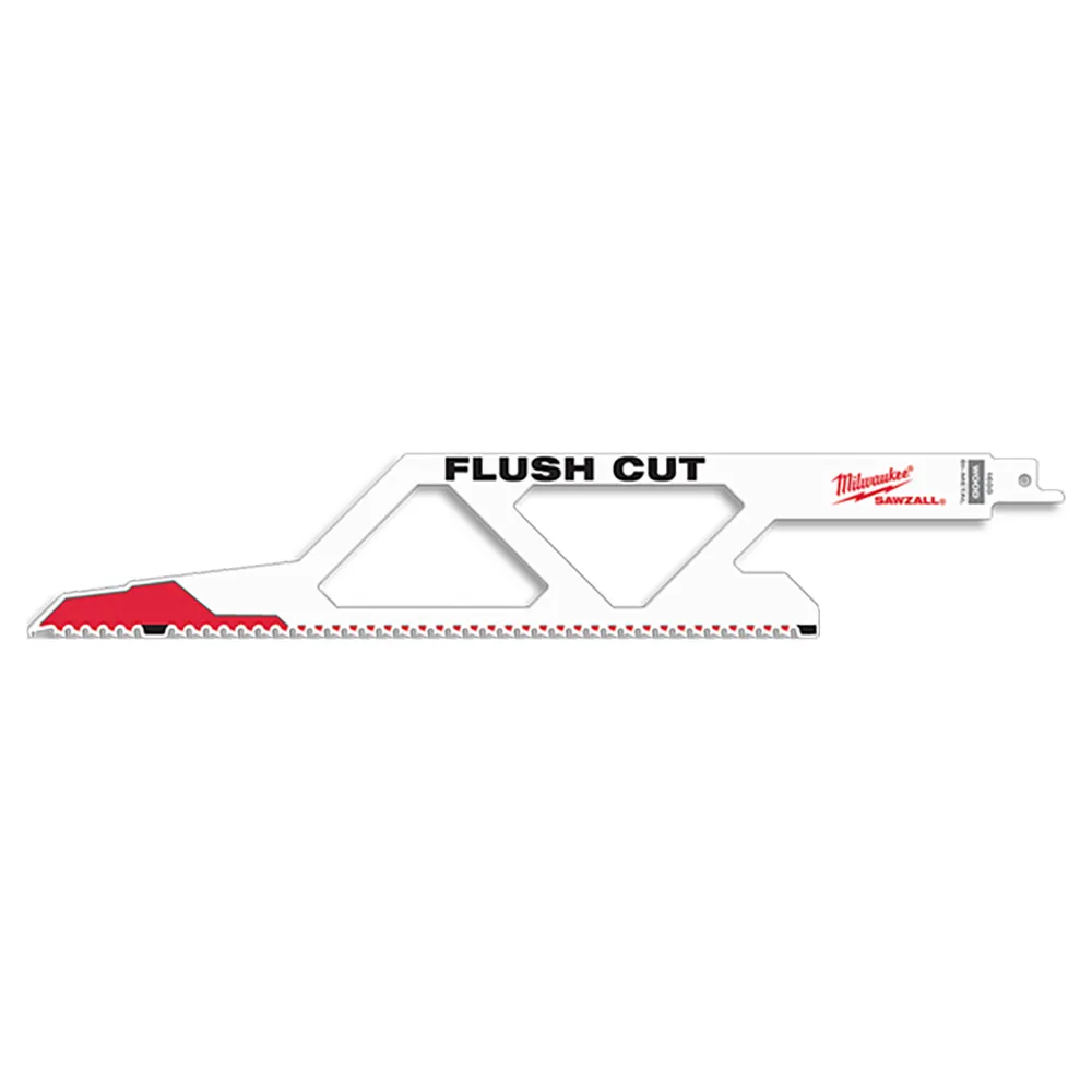 MILWAUKEE 300mm 5TPI Bi-Metal Reciprocating Saw Blade for Wood/Nail Cutting - FLUSH CUT 48001600