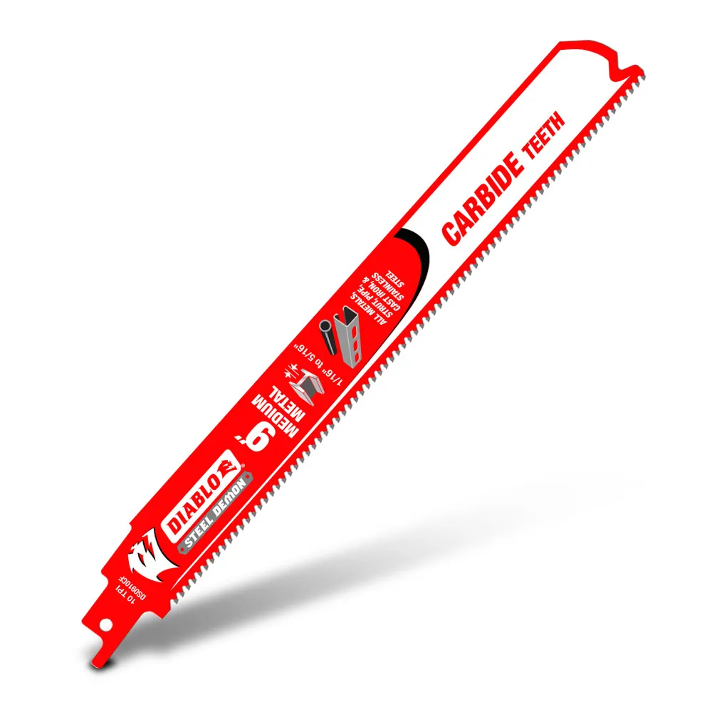DIABLO 229mm Steel Demon Carbide Recip Blade for Medium Metal Cutting 2610066196