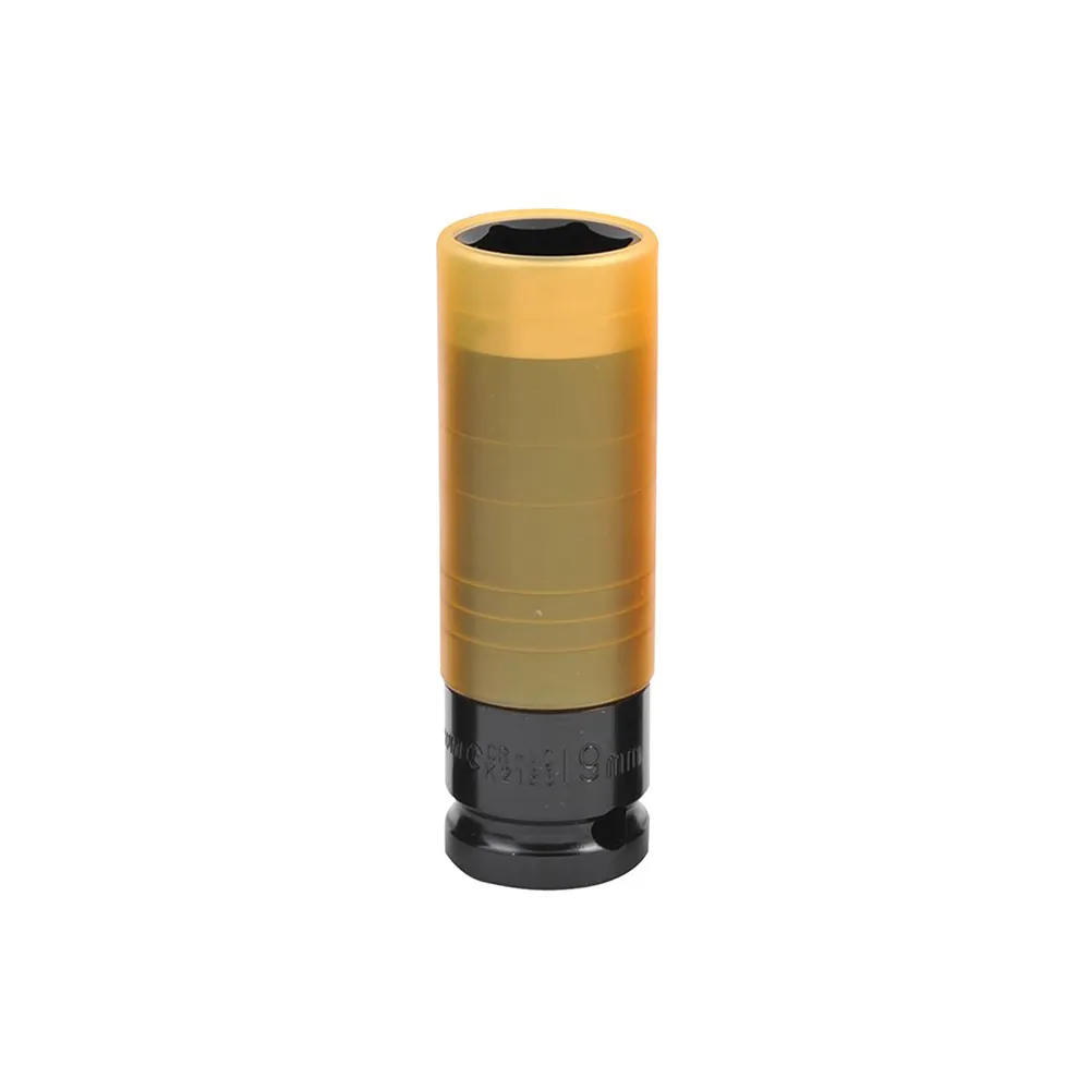 KINCROME 1Inch Drive 19mm Wheel Impact Socket - Yellow K2183