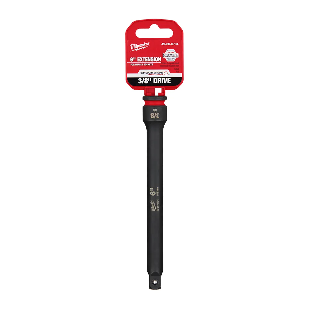 MILWAUKEE SHOCKWAVE 3/8" Drive 152mm (6") Impact Socket Extension 49666704