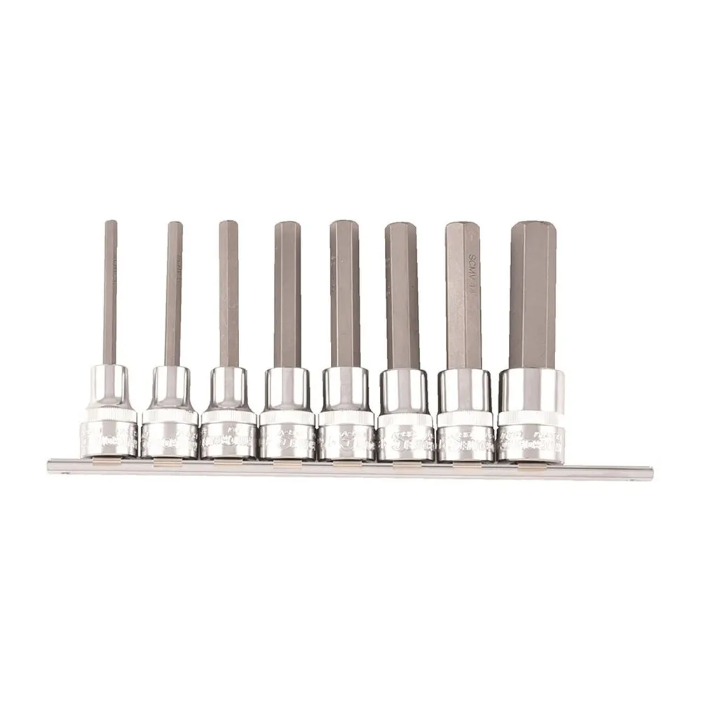 KINCROME 8 Piece 1/2" Drive Metric Hex Socket Set K2135