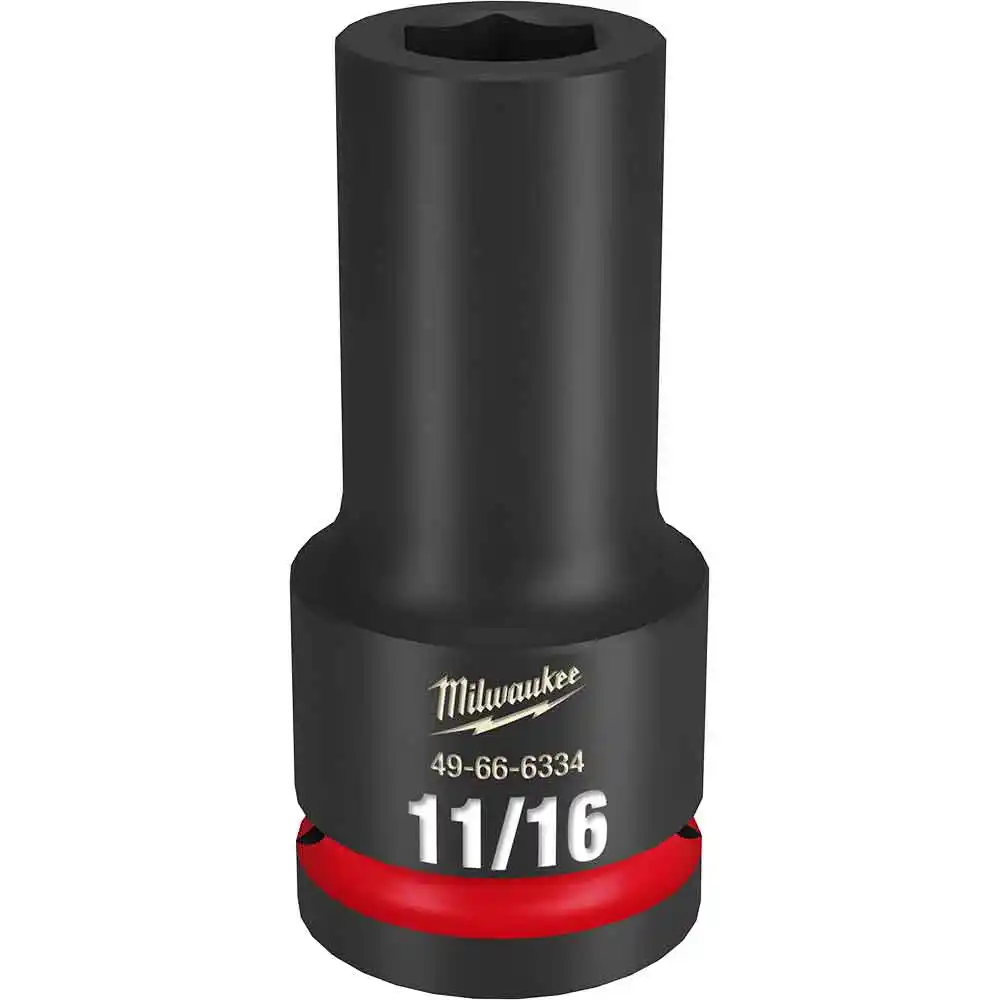 MILWAUKEE SHOCKWAVE 3/4" Drive 11/16" Deep 6 Point Impact Socket 49666334