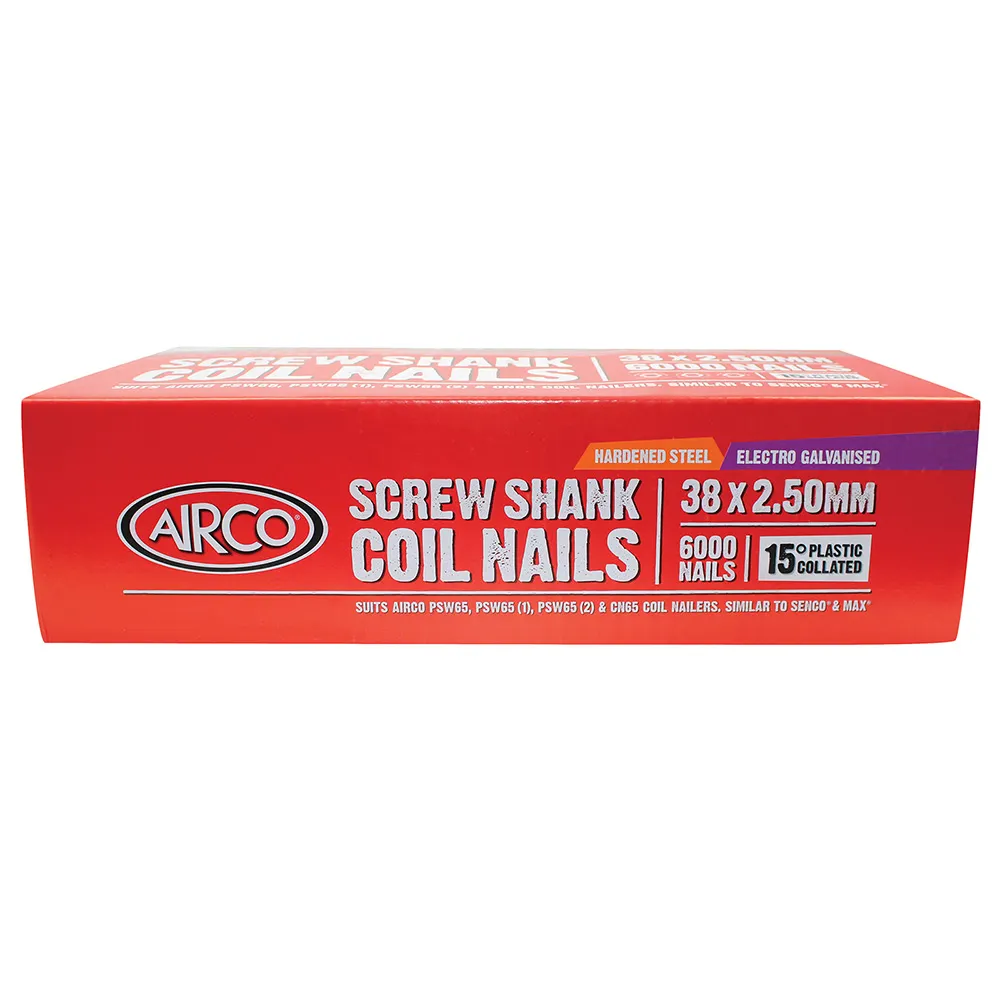 AIRCO FAP Series Coil Nail - 38 x 2.5mm YF38250