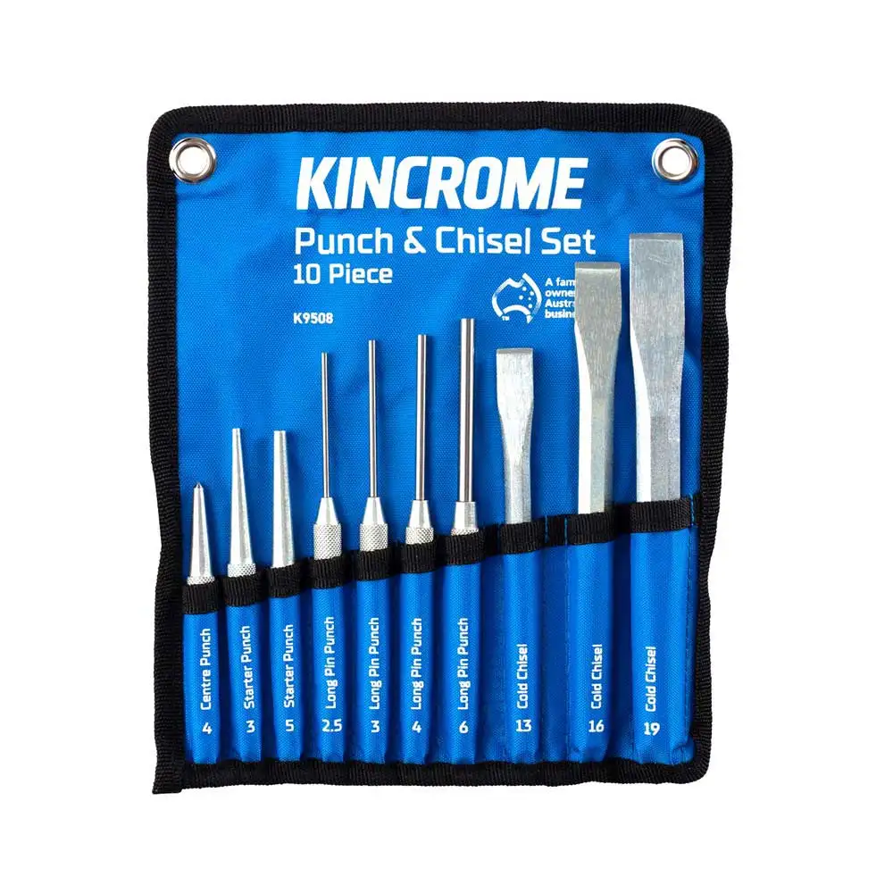 KINCROME Punch & Chisel Set 10 Piece K9508