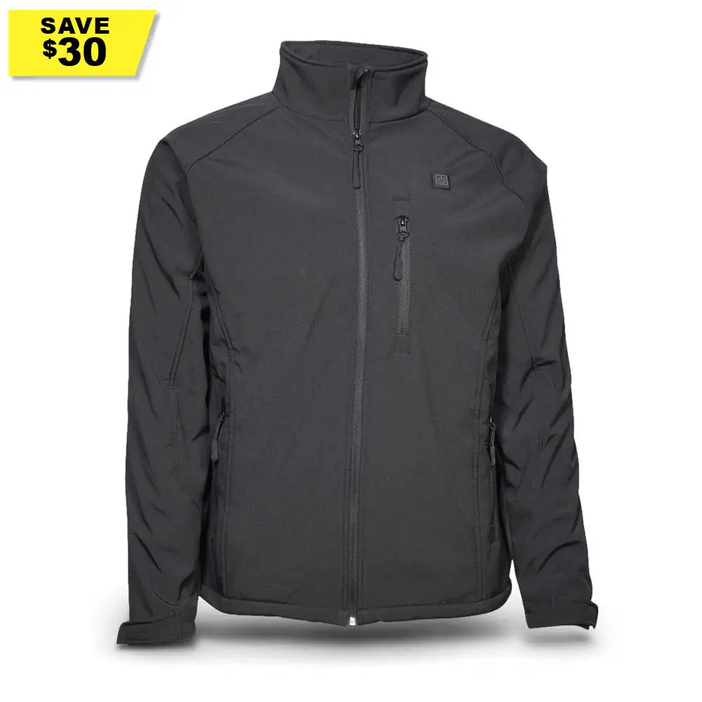 TOTAL TOOLS 7.4V Mens 5 Zone Black Heated Jacket HJBLACKM