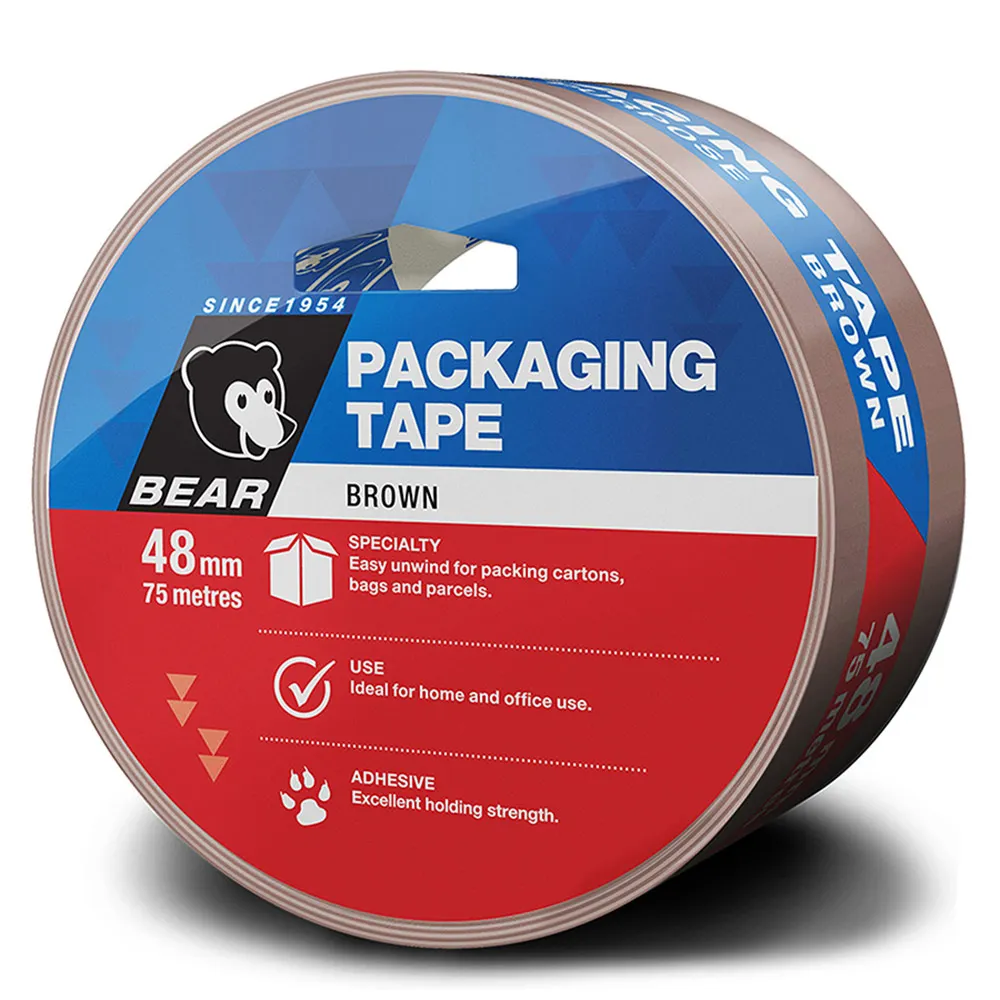 BEAR 48mm x 75m Brown Packaging Tape 66623336598