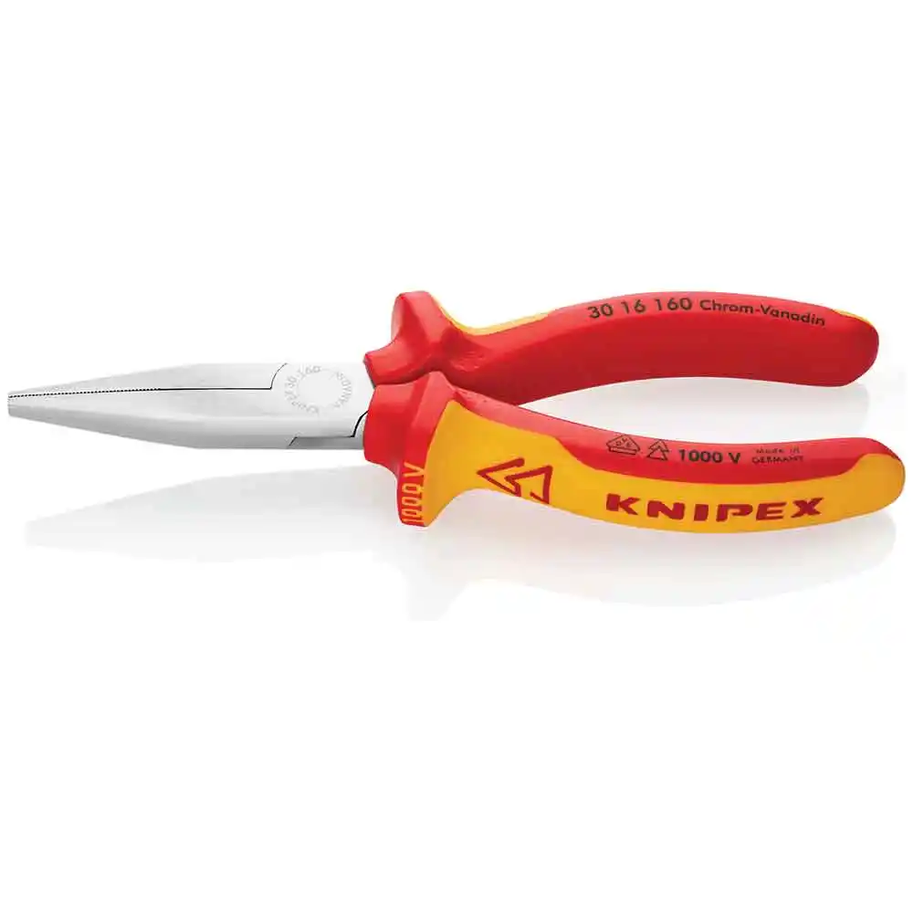 KNIPEX 160mm 1000V Long Nose Pliers 3016160SB