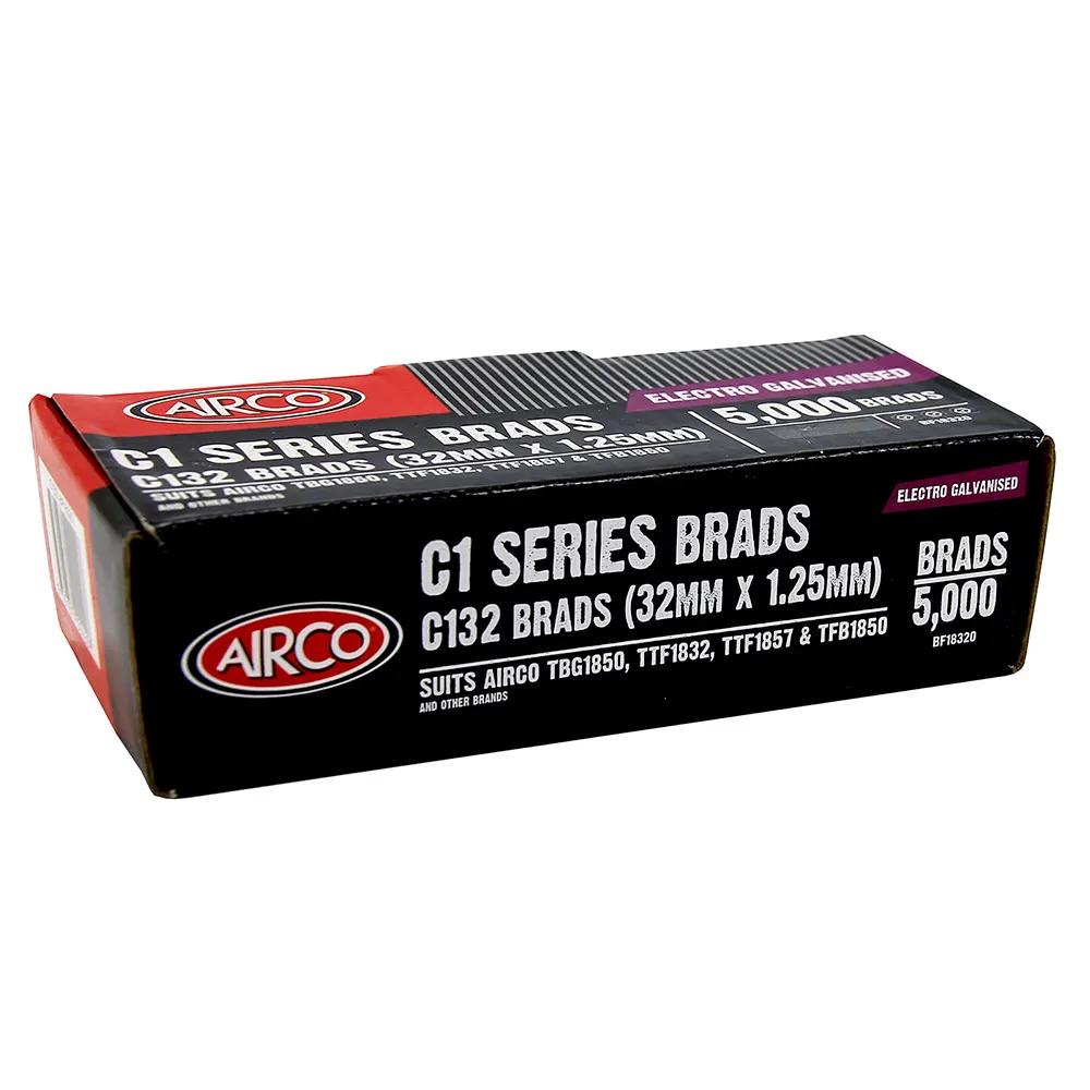AIRCO C100 Series Brad Nails - 32 x 1.2mm BF18320