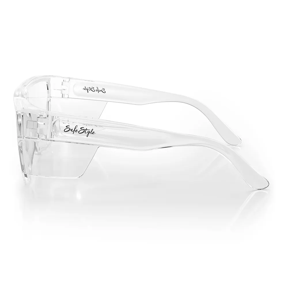 SAFESTYLE Safety Spectacle Primes Clear Frame Clear Lens PCC100