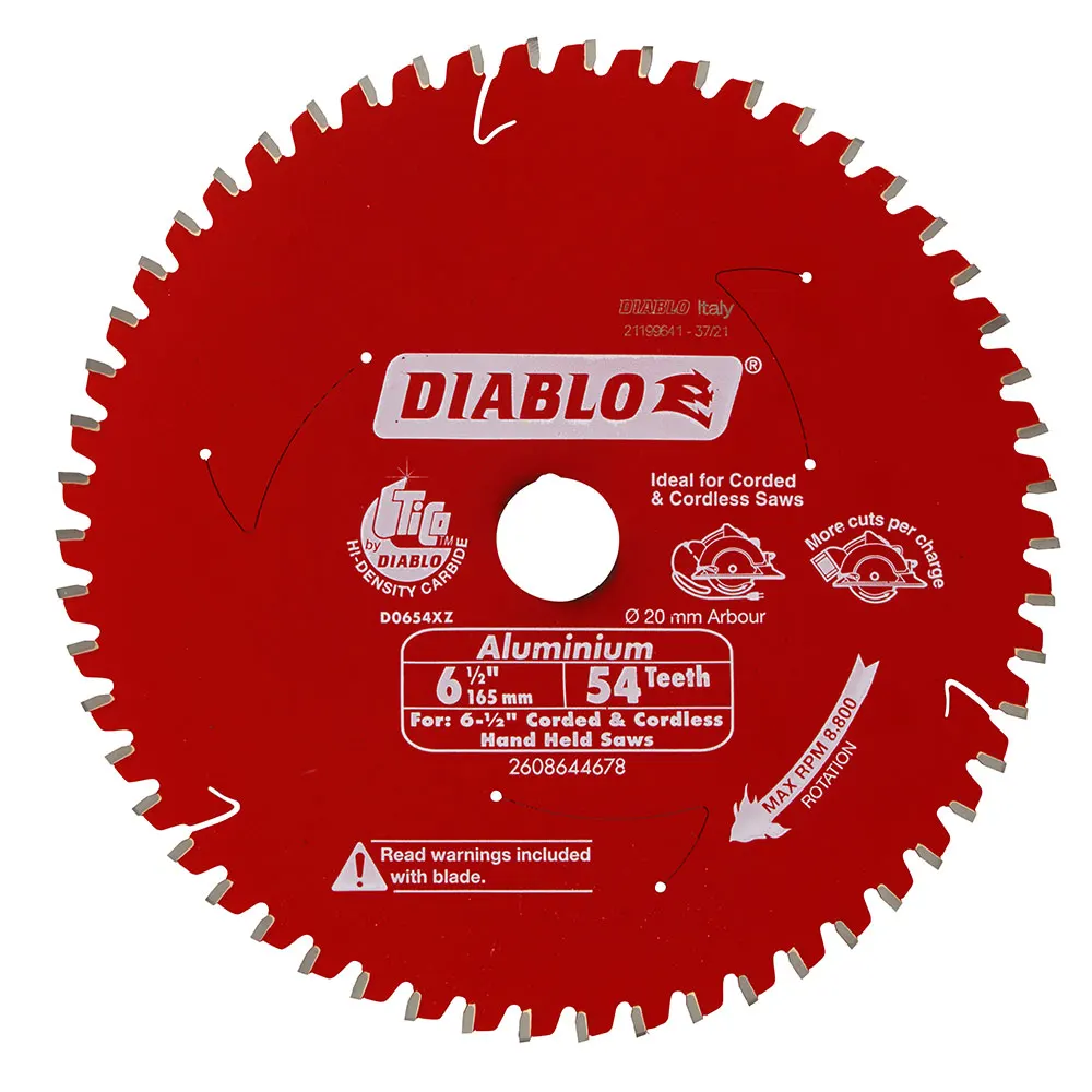 DIABLO 165mm 54T Aluminium/Plastics Saw Blade 2608644678