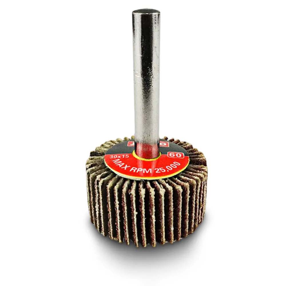 JOSCO 30 x 15mm 60-Grit Mounted Flap Wheel