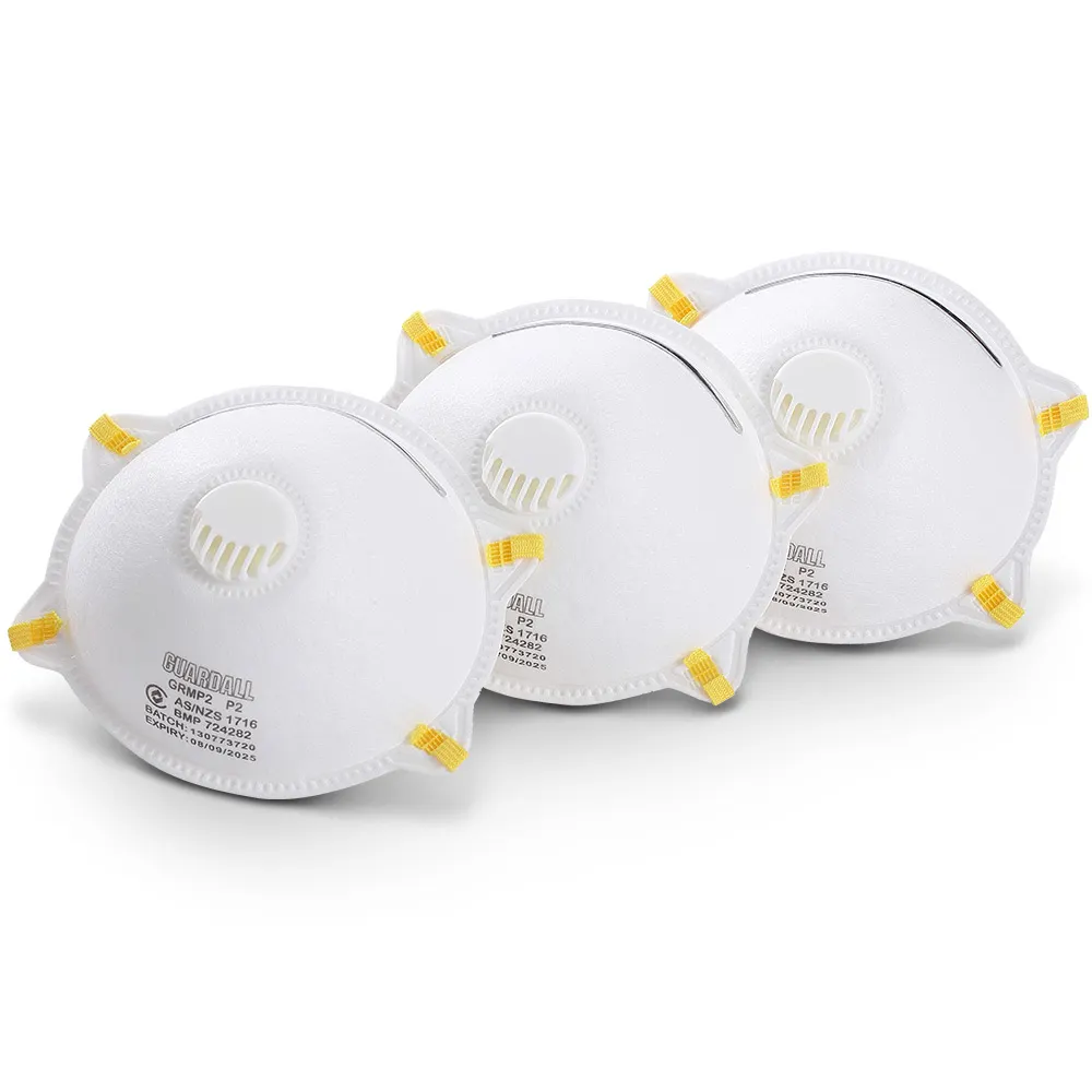 GUARDALL Disposable Respirator P2 w. Valve - 3 Pack GRMP2BL3