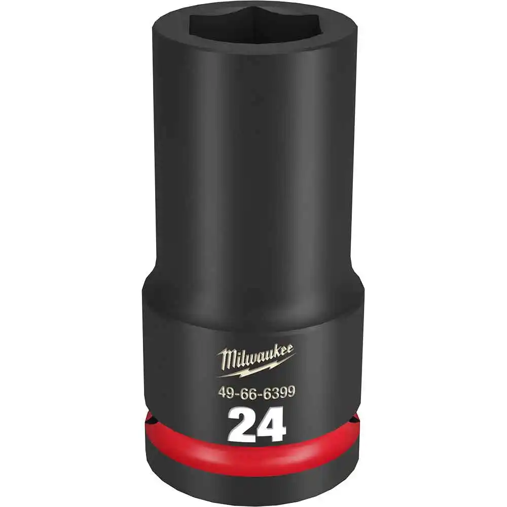 MILWAUKEE SHOCKWAVE 3/4inch Drive 24mm Deep 6 Point Impact Socket 49666399