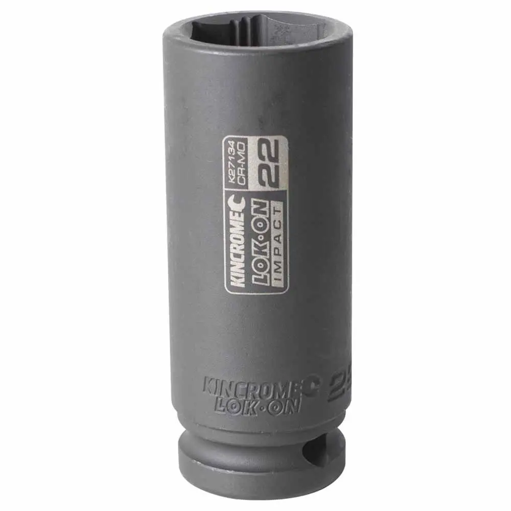 KINCROME LOK-ON 22mm 1/2" Drive Deep Impact Socket K27134