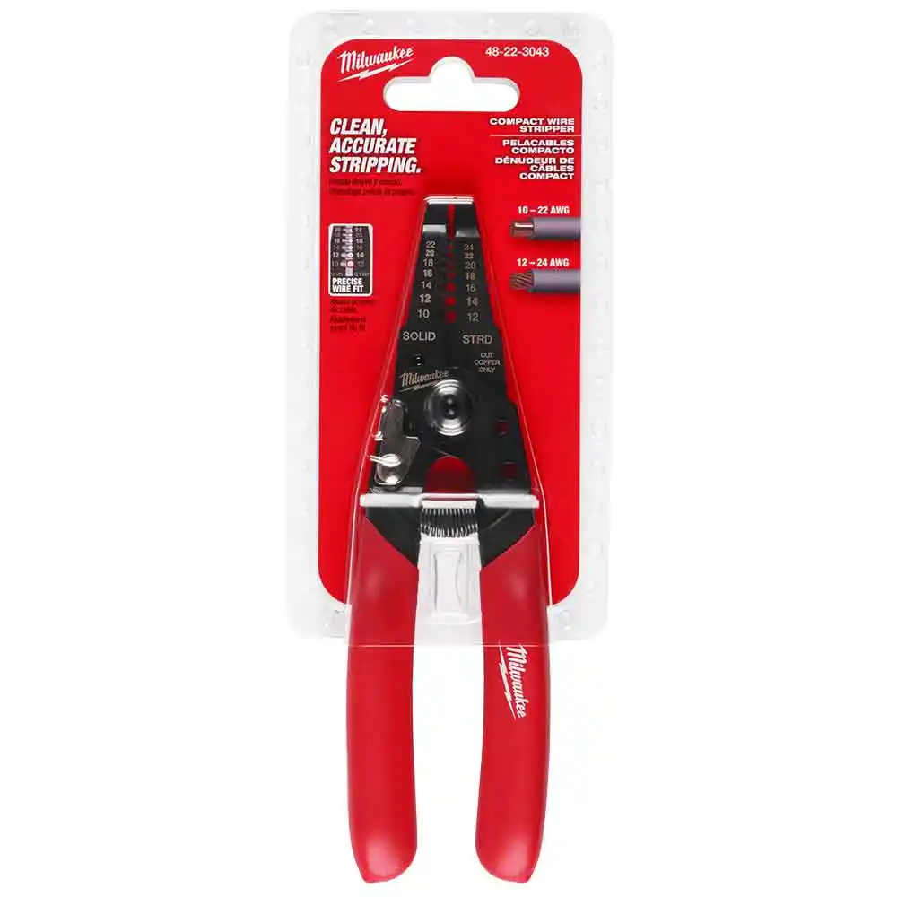 MILWAUKEE 0.34-6mm Compact Wire Stripper/Cutter Plier 48223043