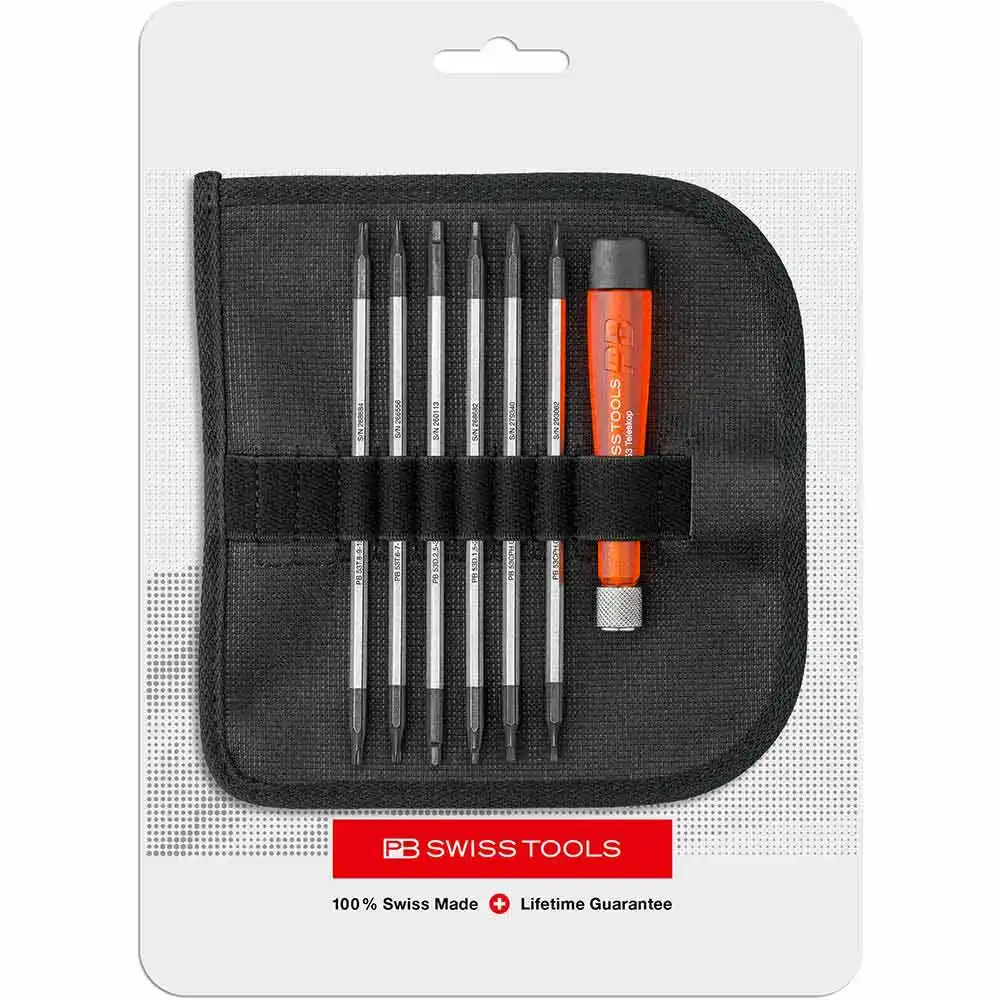 PB SWISS 1x Handle, 7 Bits Screwdriver Set - 6 Piece 513.CN