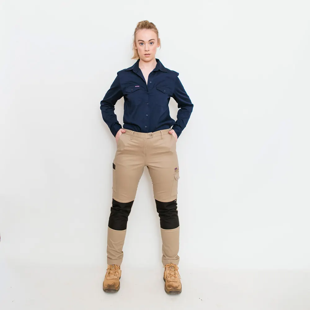 GREEN HIP Pants Cargo Reflective Khaki P-SKNY-K 06