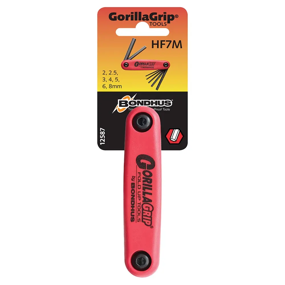 BONDHUS 7 Pce Hex Gorillagrip 2-8Mm BD12587