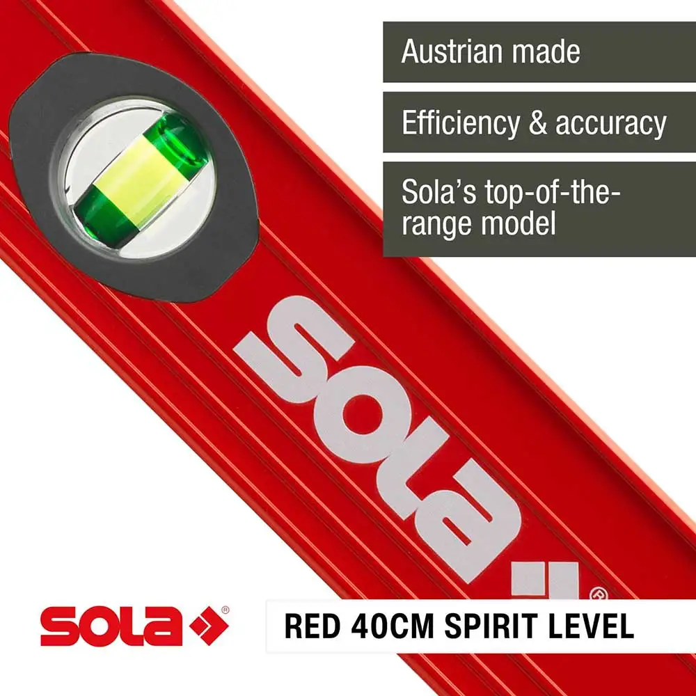 SOLA Red 3 40cm No Hand Grips 01212501