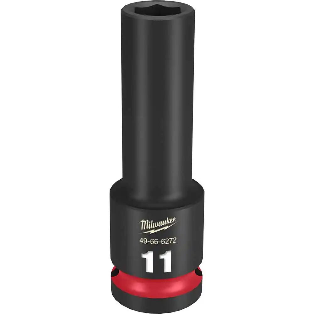 MILWAUKEE SHOCKWAVE 1/2" Drive 11mm Deep 6 Point Impact Socket 49666272