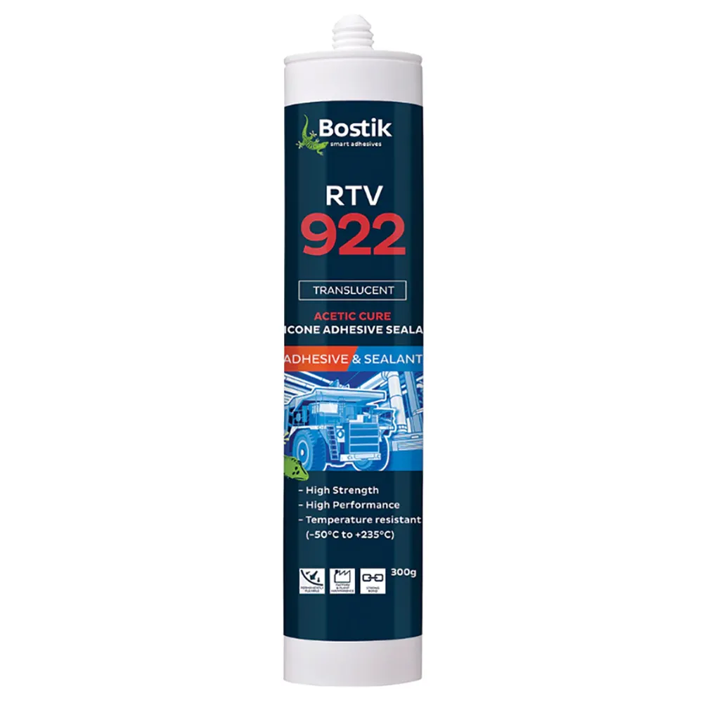 BOSTIK RTV 922 300ml Silicone Transparent Gasket Sealant 30804659