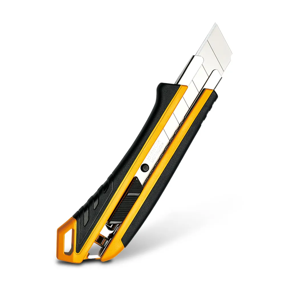 KOMELON 25mm Retractable Plastic & Rubber Handle Snap Knife HRGA7