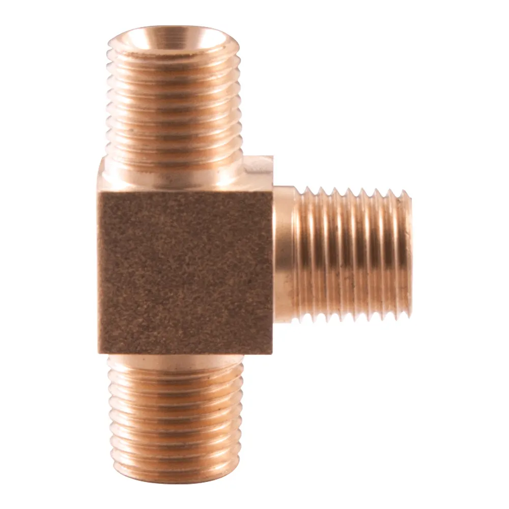 SONSBEEK T-PIECE 1/4inch BSP M-M-M BRASS, CARDED