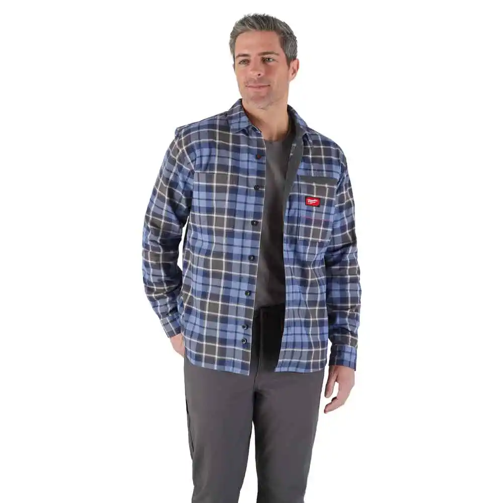 MILWAUKEE Gridiron Flannel Shirt Blue