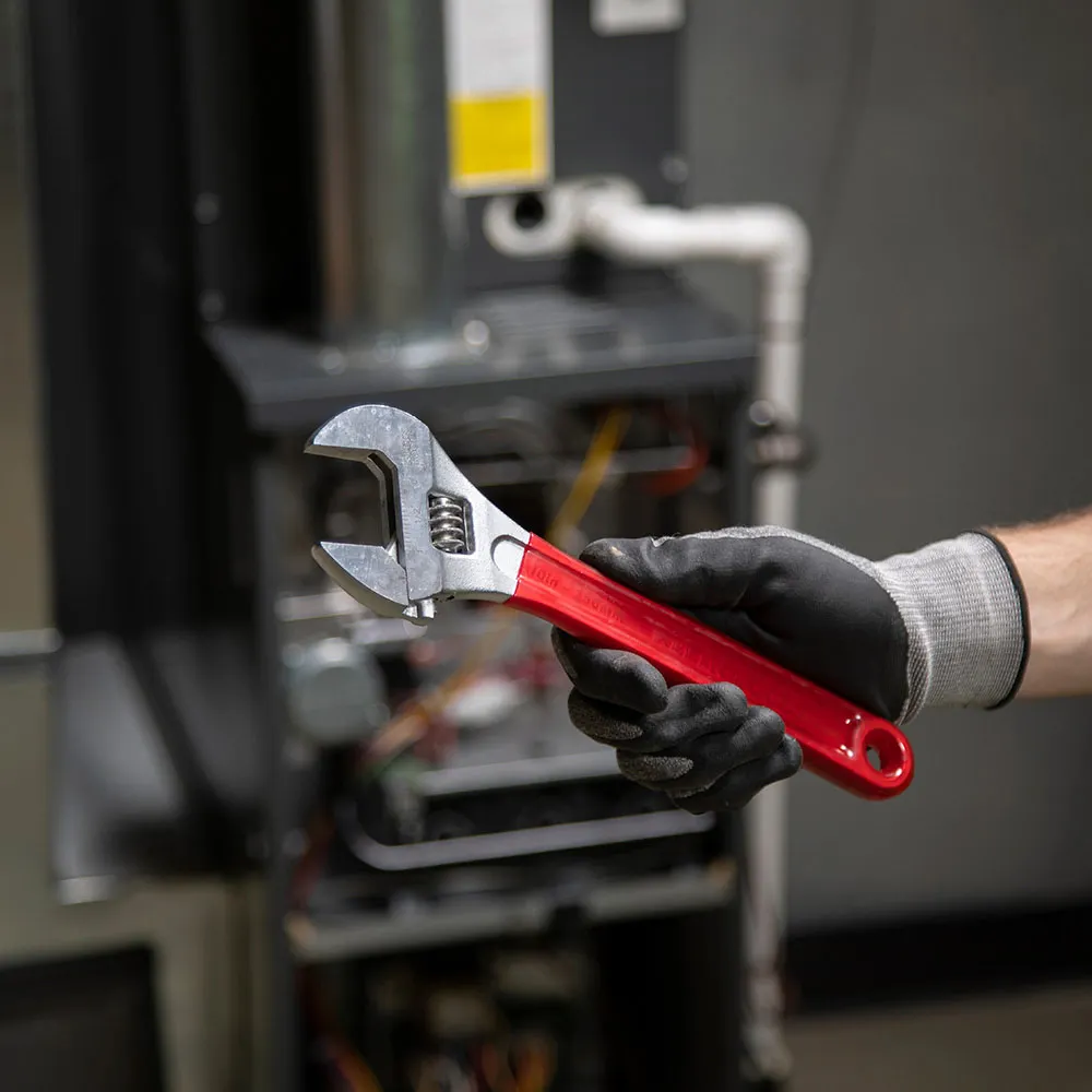 KLEIN 10inch Adjustable Wrench Extra Capacity A-D507-10