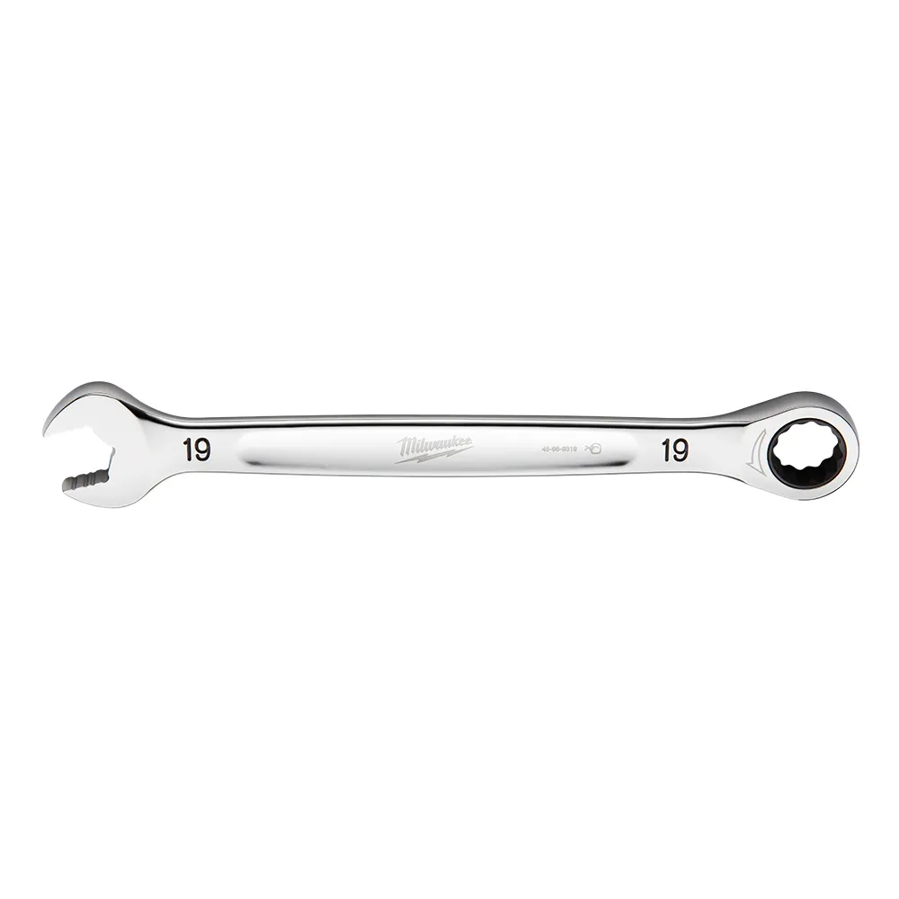 MILWAUKEE 19mm 144T Ring & Open Metric Ratcher Spanner 45969319