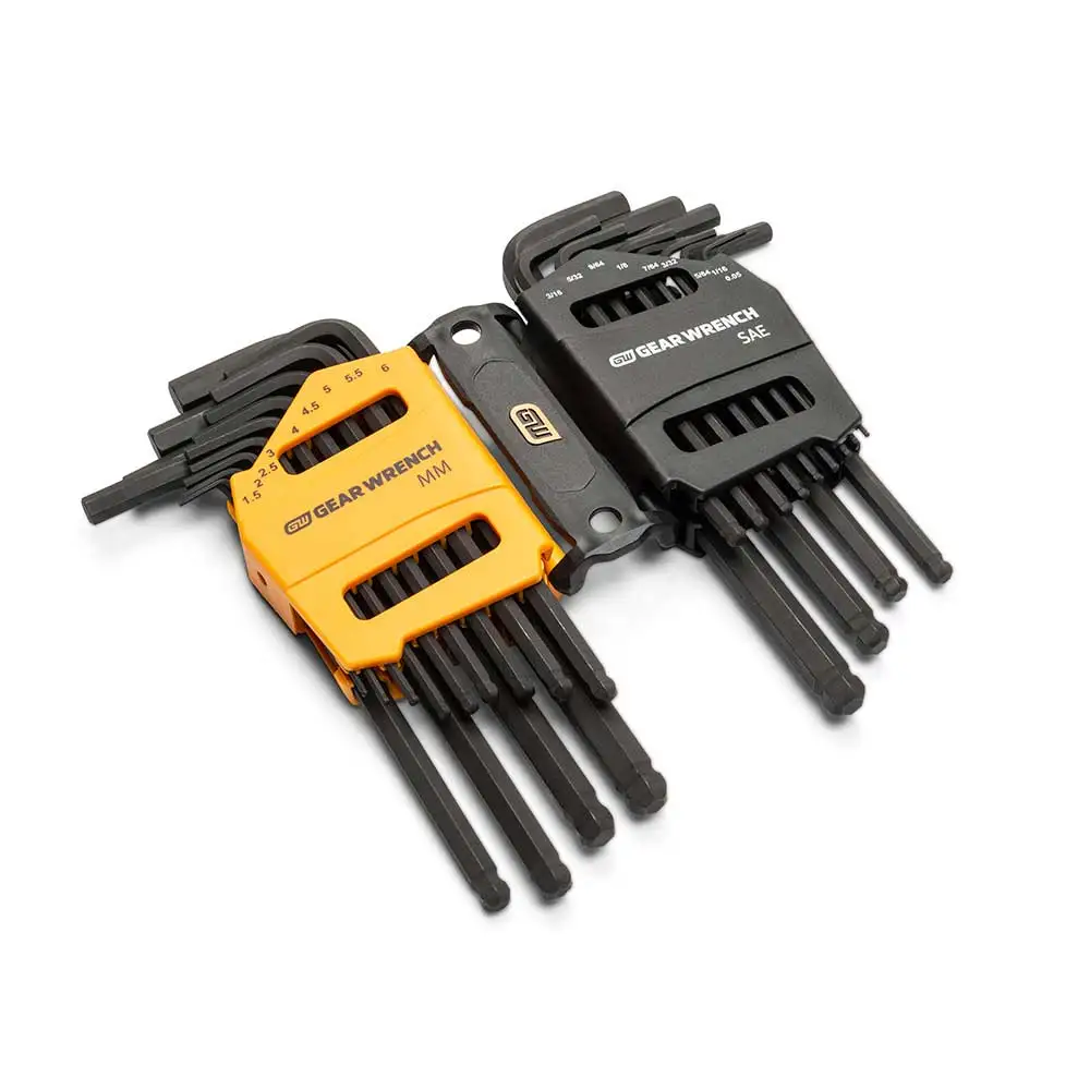 GEARWRENCH Met/Af B/End Long Hex-L Key Set - 30 Piece 83505