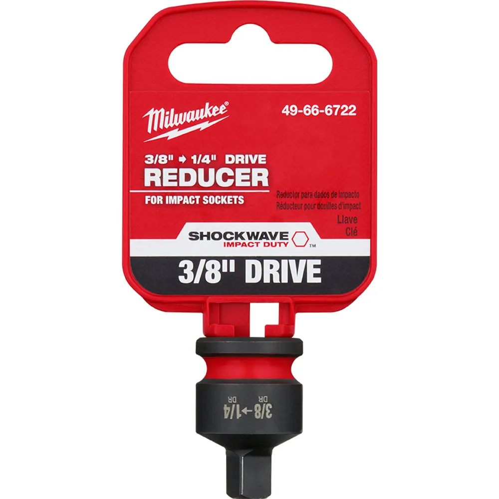 MILWAUKEE SHOCKWAVE 3/8" Drive to 1/4" Drive Impact Socket Reducer 49666722